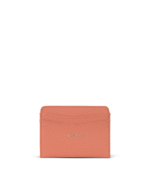 JUNYA Vegan Card Holder - Purity | Color: Orange, Pink - variant::plush