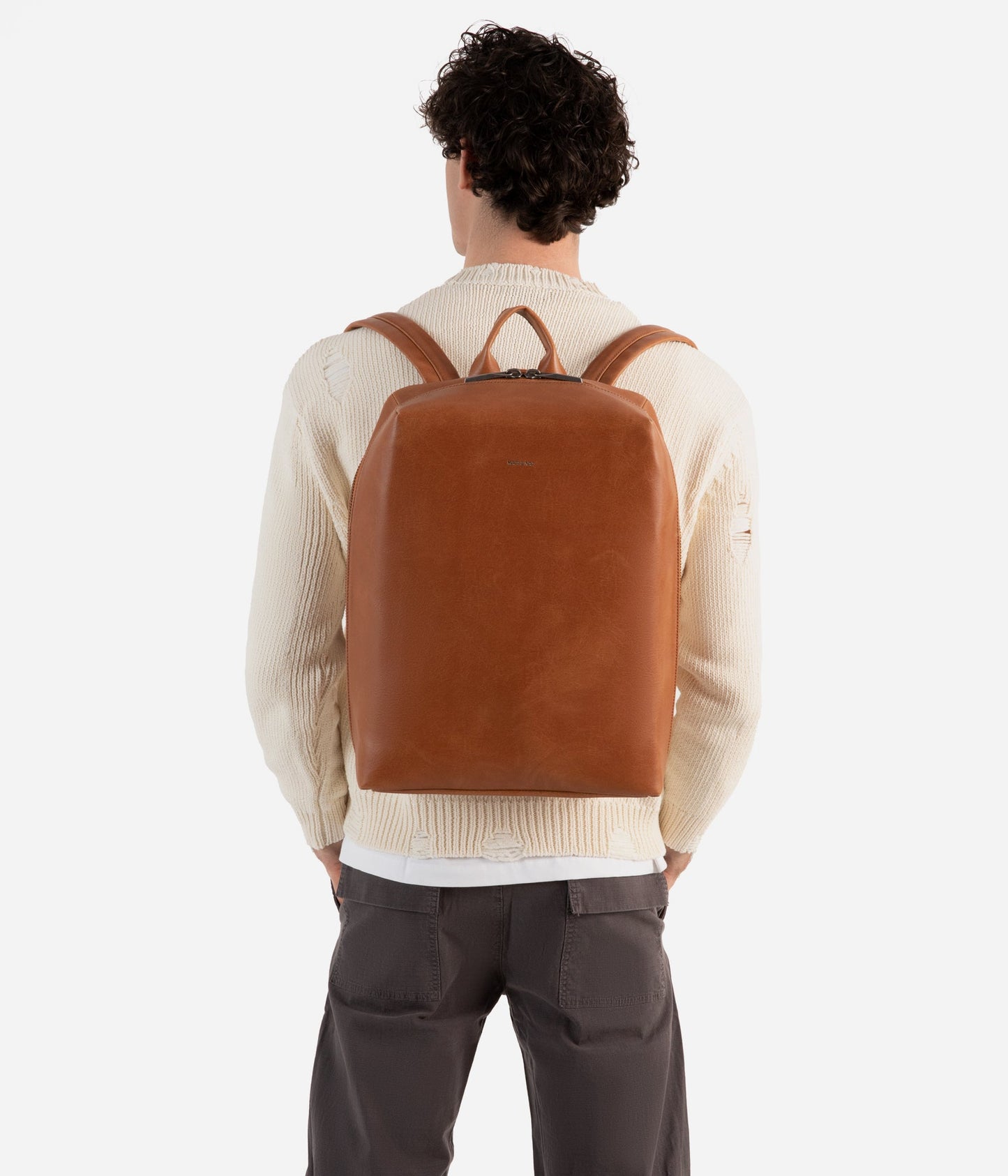 BREMEN Vegan Backpack - Vintage | Color: Brown - variant::chili