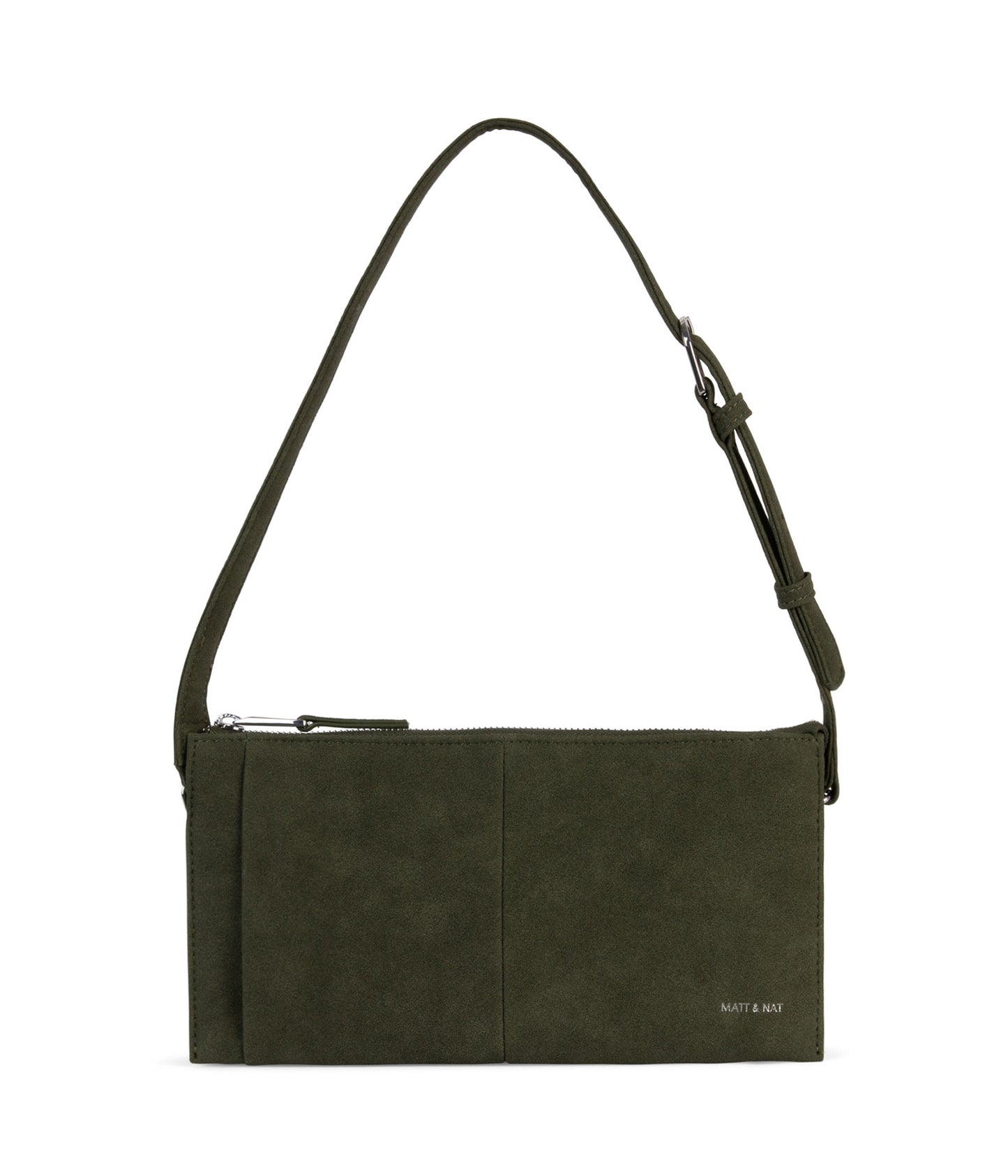 SAIGE Vegan Shoulder Bag – Solstice | Color: Juniper - variant::juniper