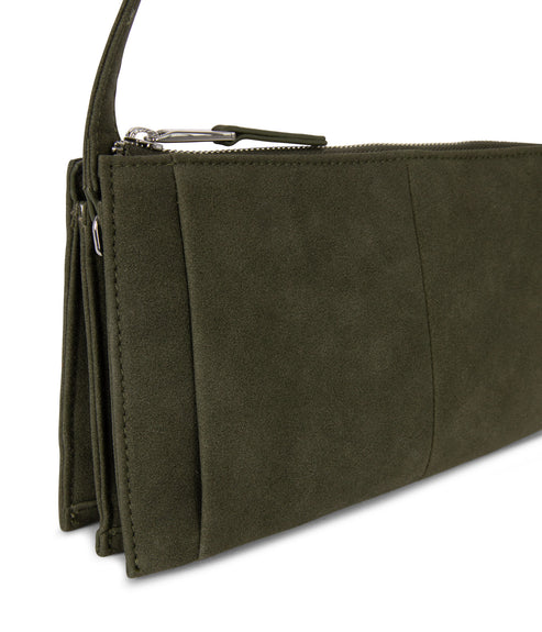 SAIGE Vegan Shoulder Bag – Solstice | Color: Juniper - variant::juniper