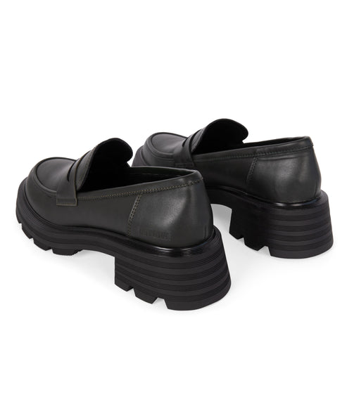 DIDO Women's Vegan Loafers | Color: Black - variant::black