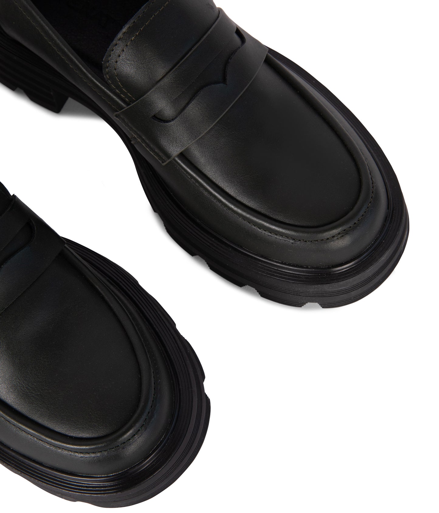 DIDO Women's Vegan Loafers | Color: Black - variant::black