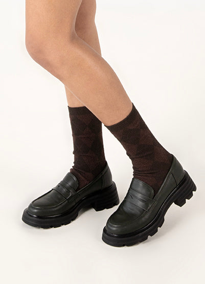 DIDO Women's Vegan Loafers | Color: Black - variant::black