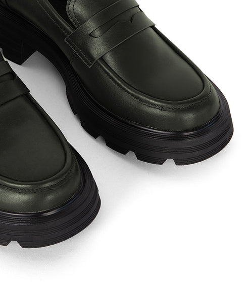 DIDO Women's Vegan Loafers | Color: Green - variant::green