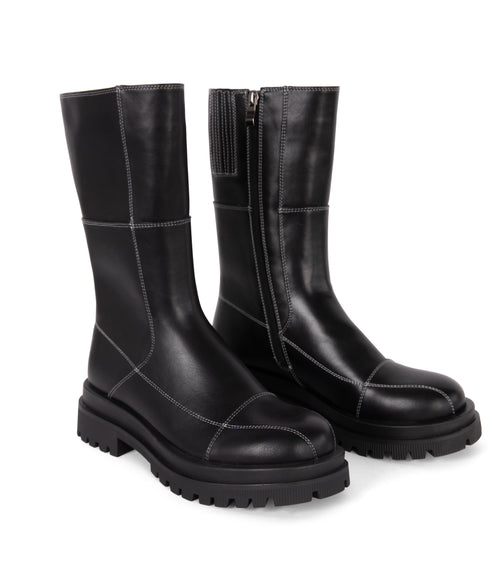 ONIA Women's Vegan Mid-Calf Boot | Color: Black - variant::black