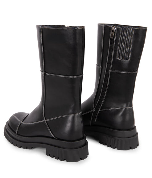 ONIA Women's Vegan Mid-Calf Boot | Color: Black - variant::black