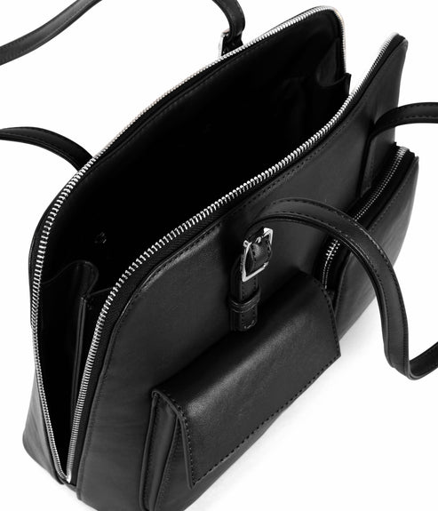 IMENA Vegan Tote Bag – Forum | Color: Black - variant::black