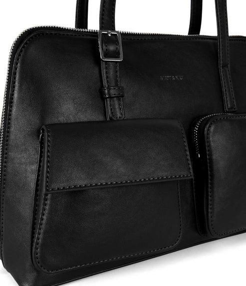 IMENA Vegan Tote Bag – Forum | Color: Black - variant::black