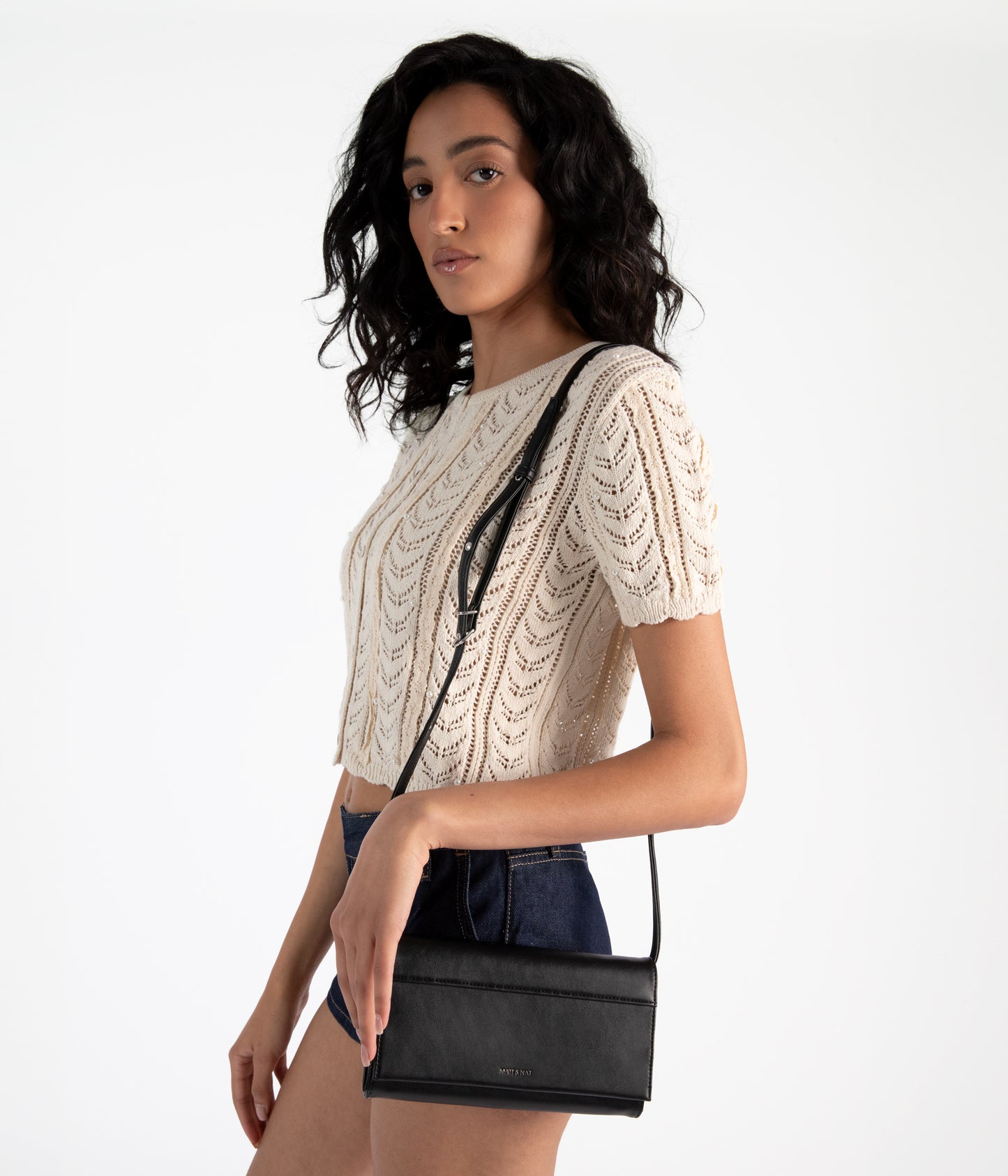 LETTE Vegan Wallet Crossbody Bag - Forum | Color: Cloud - variant::cloud