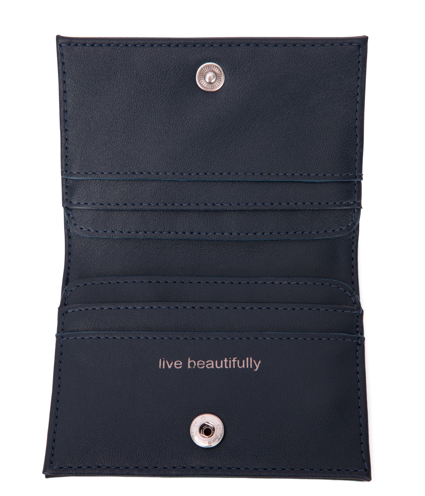 LIZ Vegan Folded Wallet - Forum | Color: Navy - variant::navy