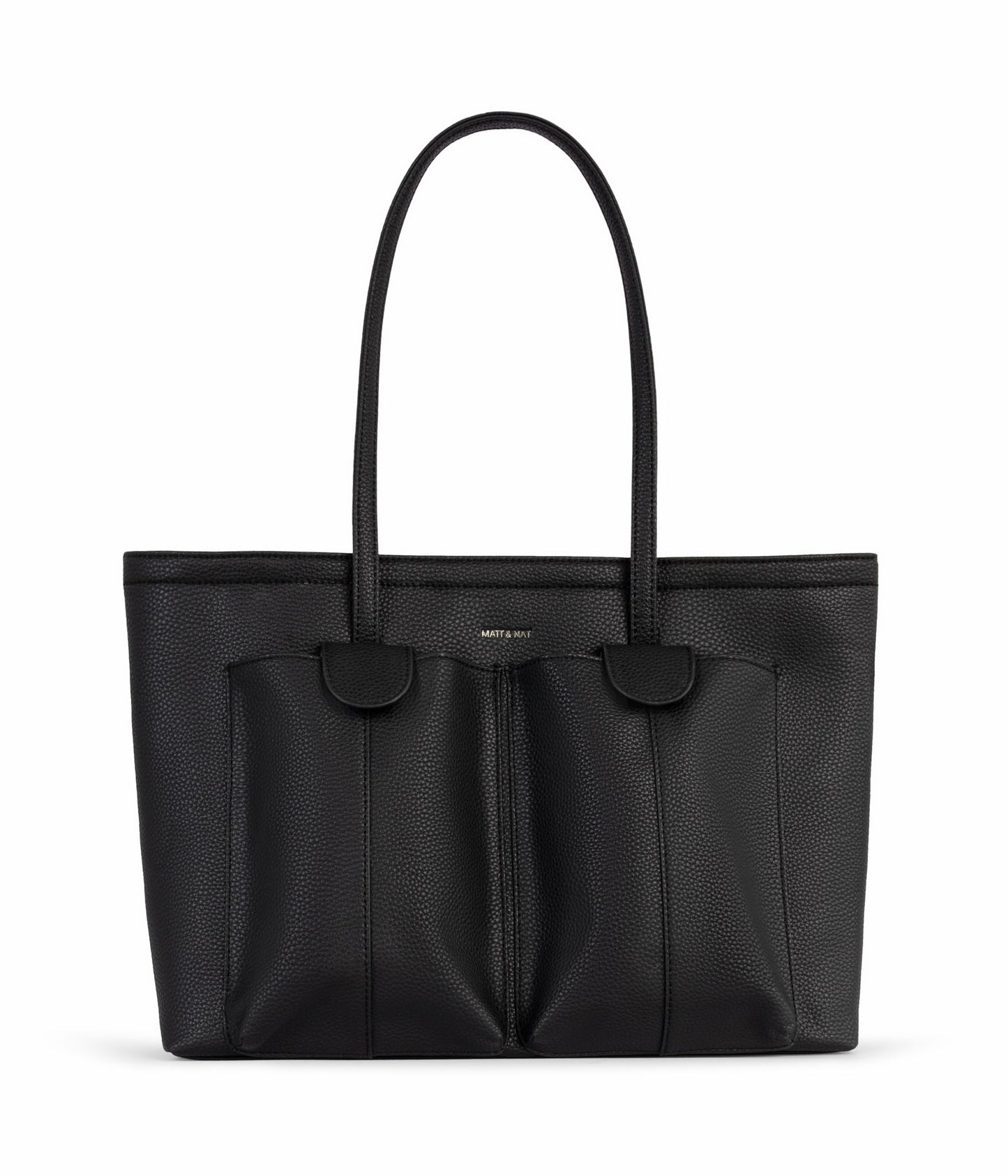 JOS Vegan Tote Bag - Grain | Color: Black - variant::black