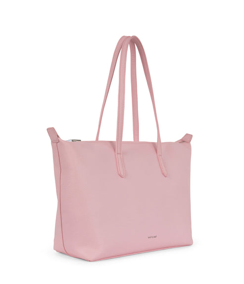 ABBI Vegan Tote Bag - Grain | Color: Quartz- variant::quartz