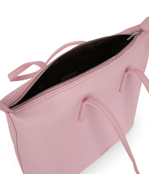 ABBI Vegan Tote Bag - Grain | Color: Quartz- variant::quartz