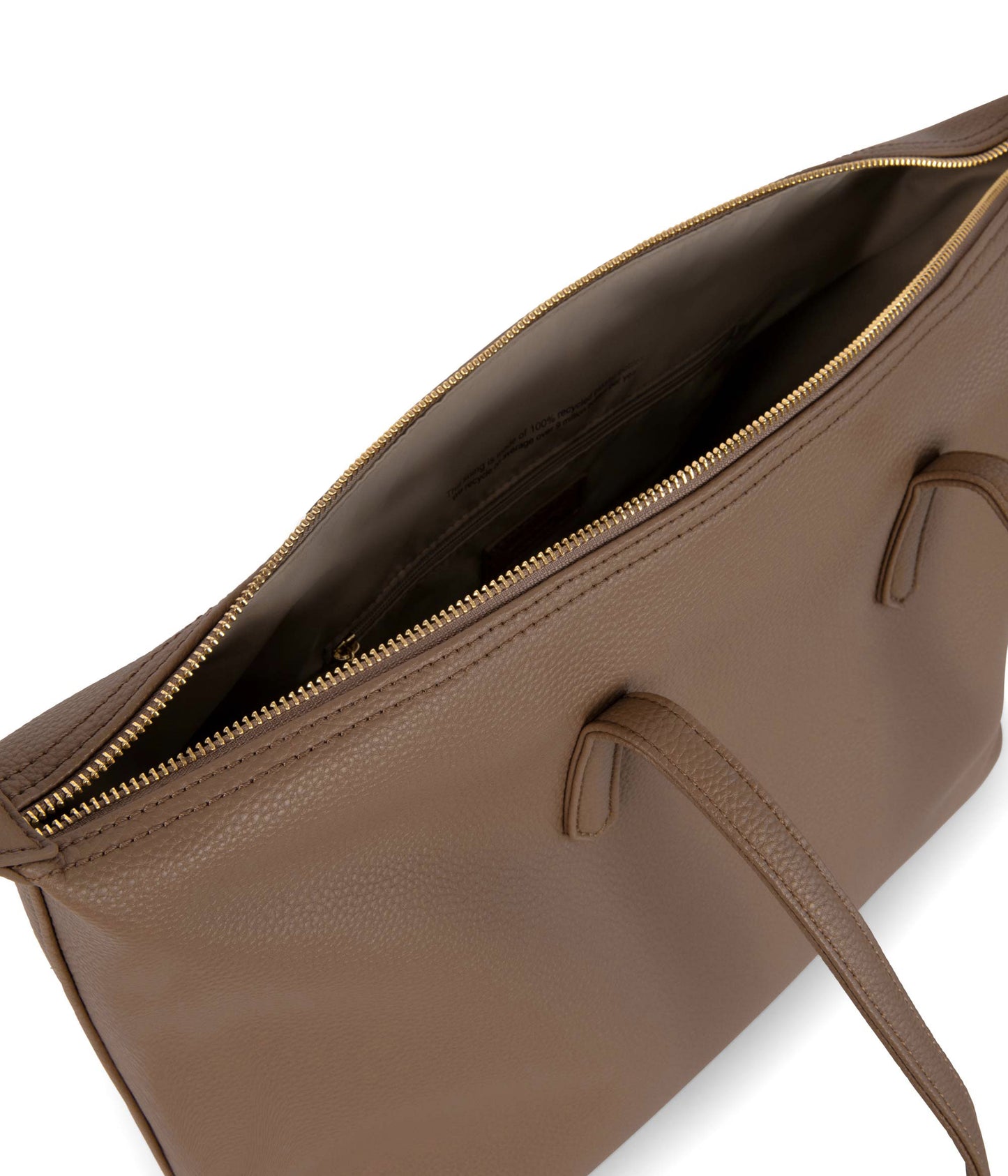 ABBI Vegan Tote Bag - Grain | Color: Toffee- variant::toffee