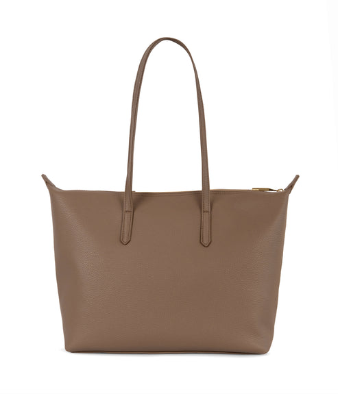 ABBI Vegan Tote Bag - Grain | Color: Toffee- variant::toffee
