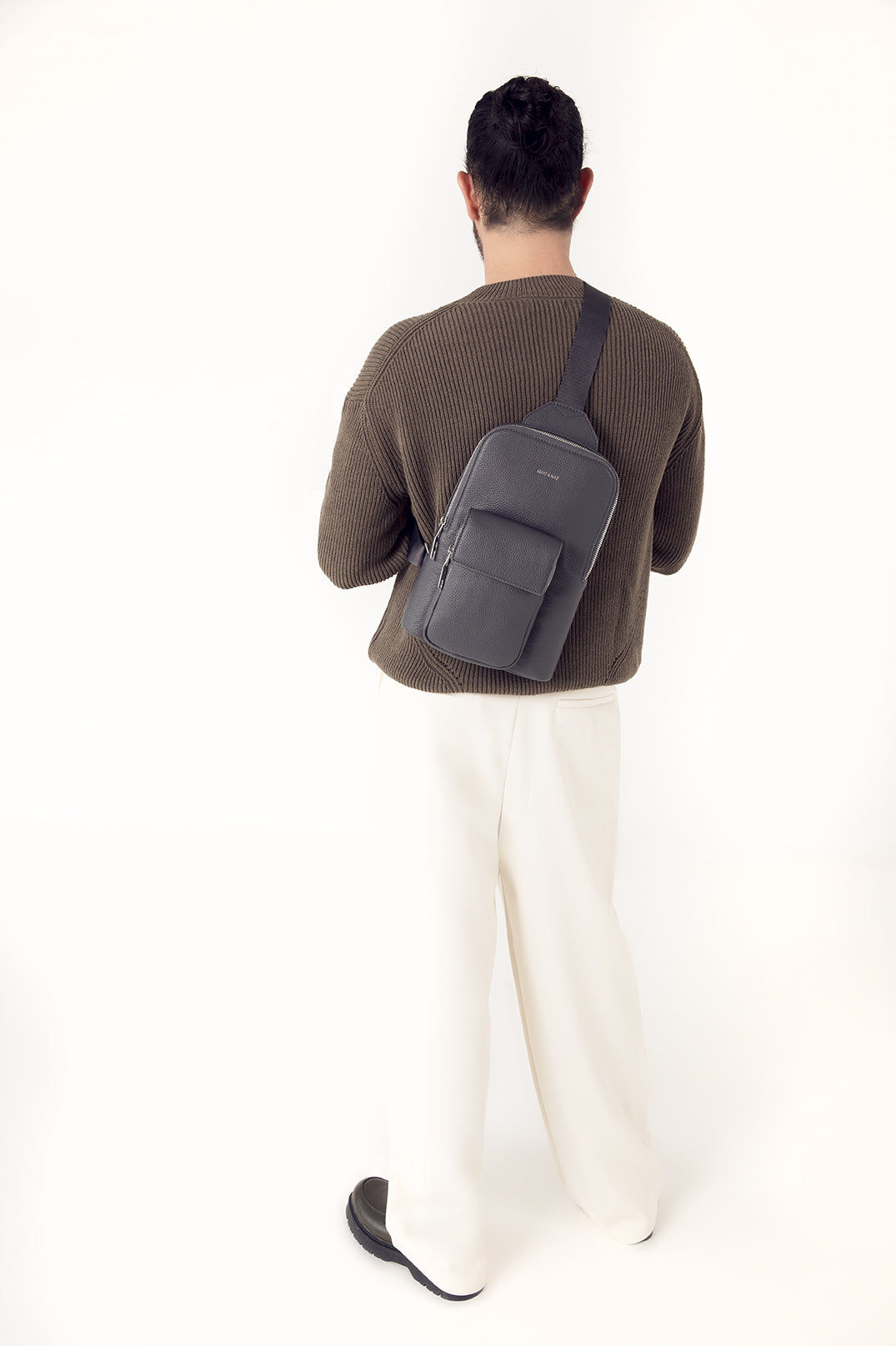 ALLAR Vegan Sling Bag - Grain | Color: Coal - variant::coal