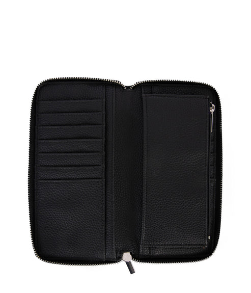 CENTRAL Vegan Wallet - Grain | Color: Black - variant::black