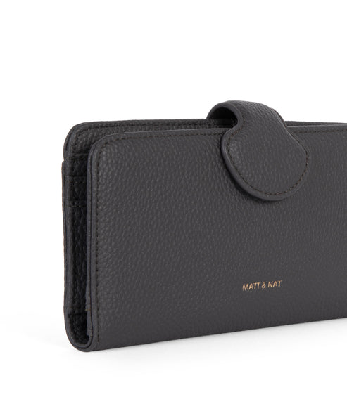FLOAT Vegan Wallet - Grain | Color:Coal - variant::coal
