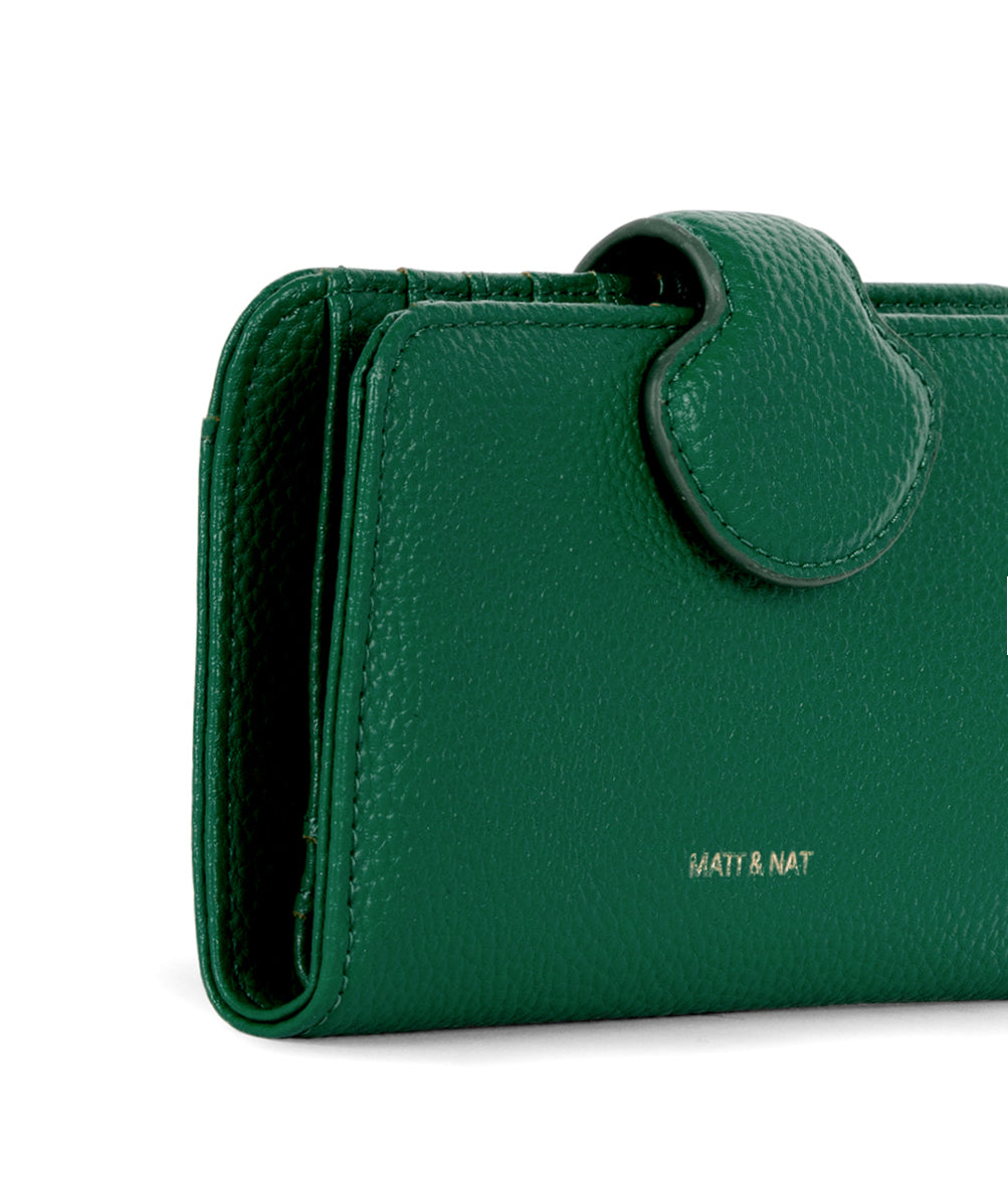 FLOATSM Small Vegan Wallet - Grain | Color: Avocado- variant::avocado