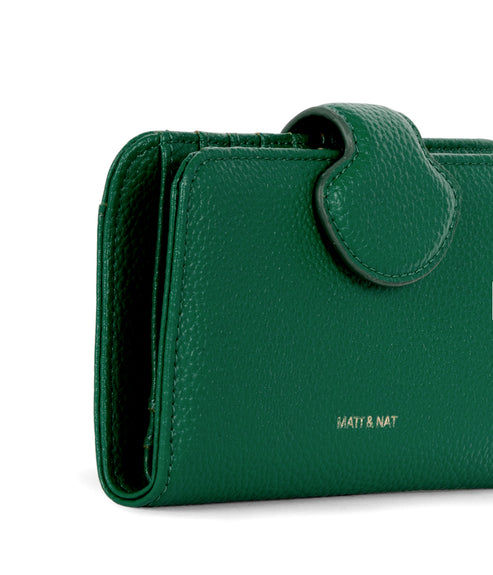 FLOATSM Small Vegan Wallet - Grain | Color: Avocado- variant::avocado