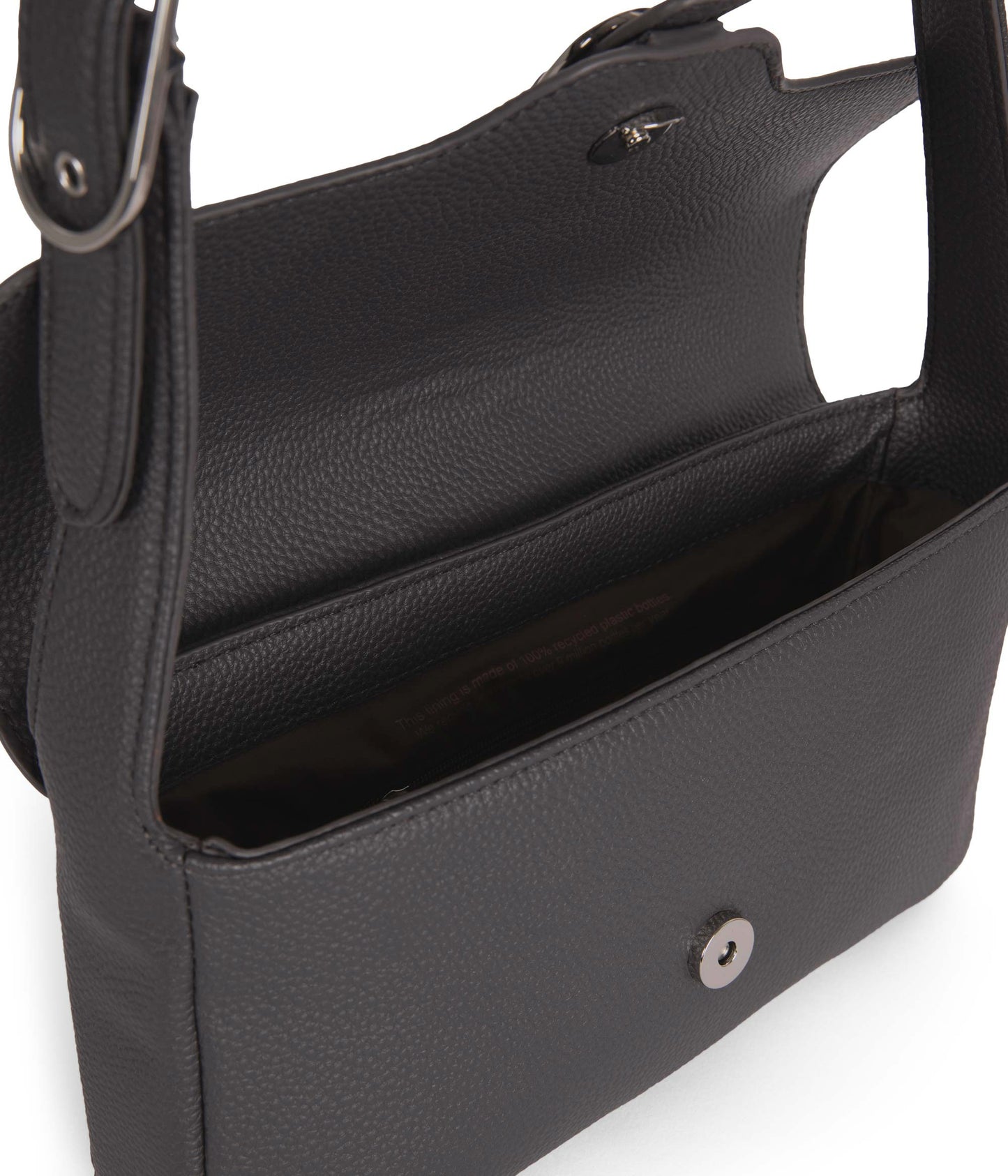 ISABELLE Vegan Shoulder Bag – Grain | Color: Coal - variant::coal