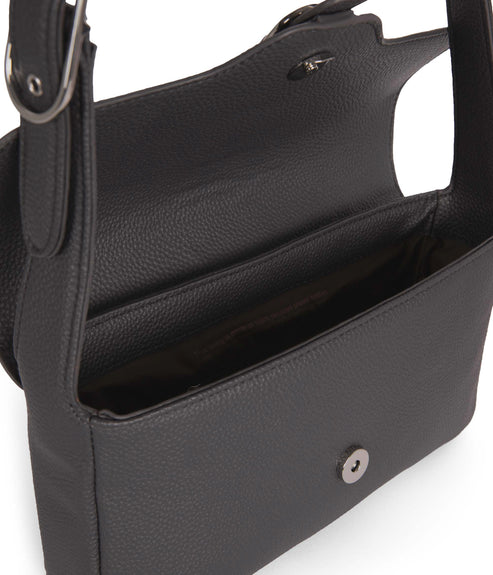 ISABELLE Vegan Shoulder Bag – Grain | Color: Coal - variant::coal
