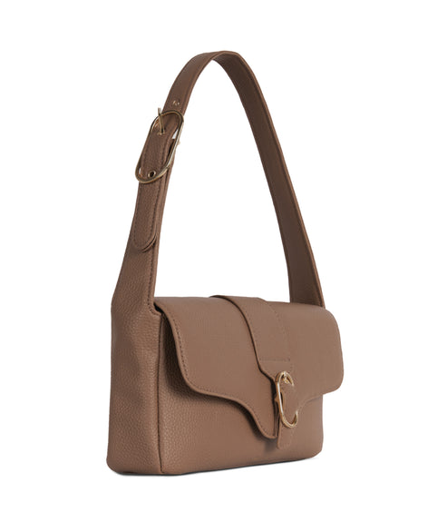 ISABELLE Vegan Shoulder Bag – Grain | Color: Toffee- variant::toffee