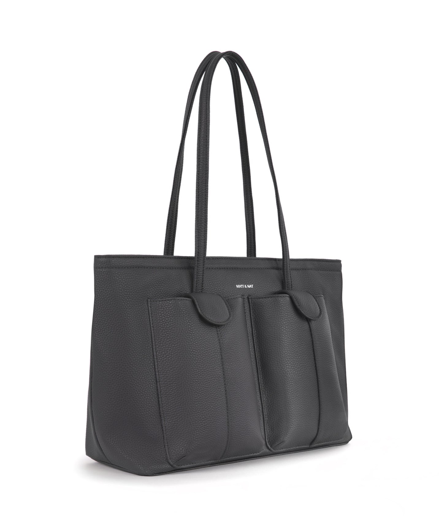 JOS Vegan Tote Bag - Grain | Color: Coal - variant::coal