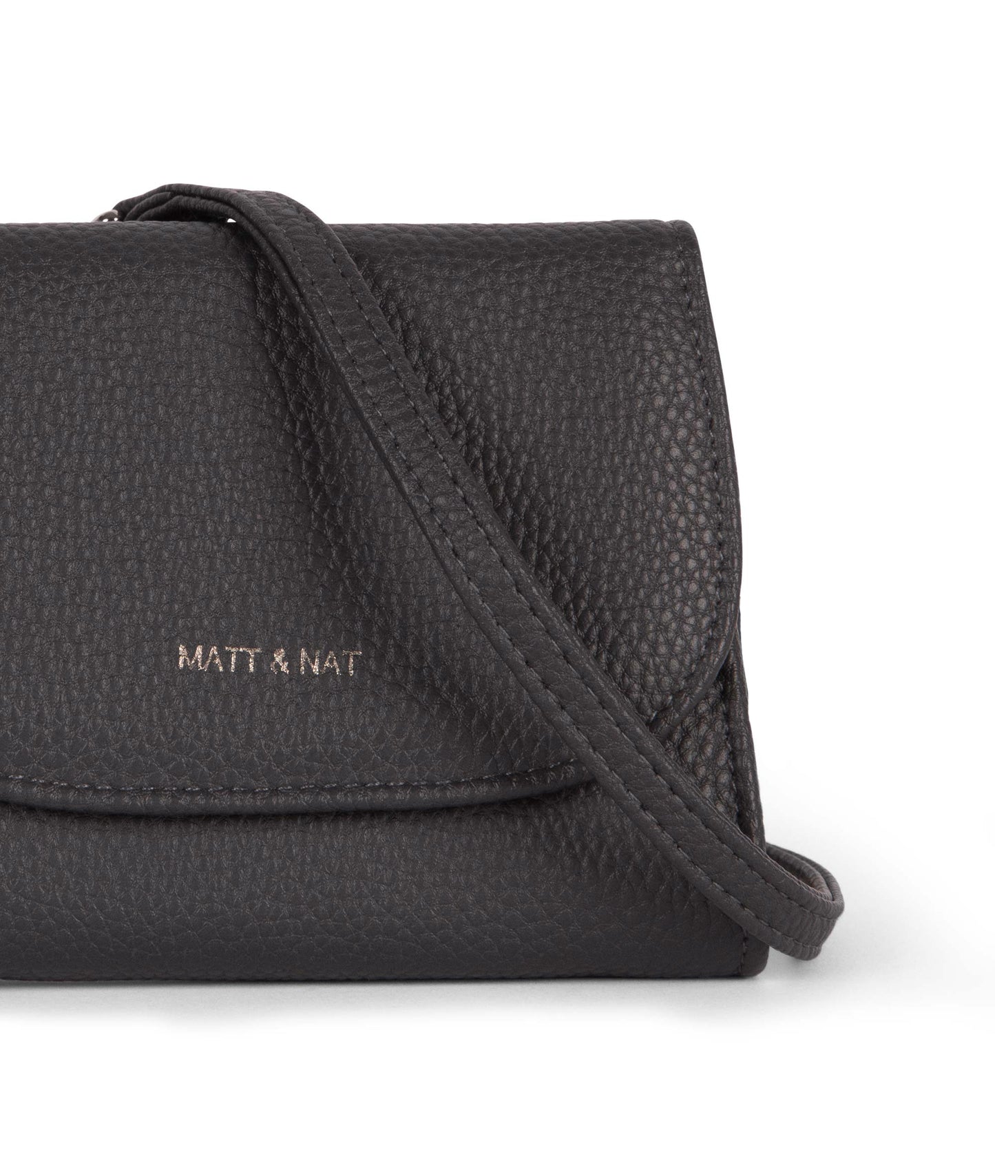 NANO Vegan Wallet - Grain | Color: Coal - variant::coal