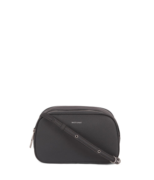 PAIR Vegan Crossbody Bag - Grain | Color: Black - variant::black