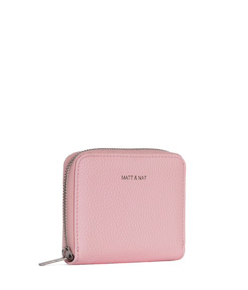 RUE Small Vegan Zip Wallet - Grain | Color: Quartz- variant::quartz