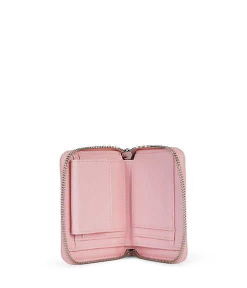 RUE Small Vegan Zip Wallet - Grain | Color: Quartz- variant::quartz