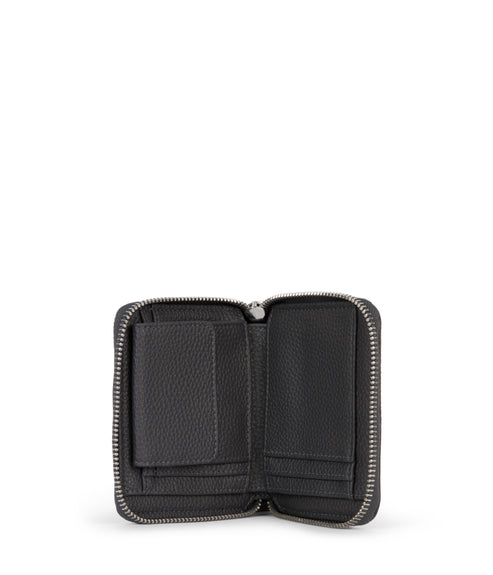 RUE Small Vegan Zip Wallet - Grain | Color: Coal - variant::coal