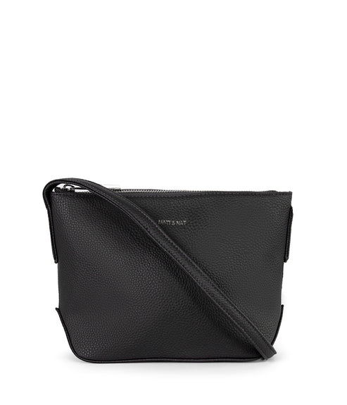 SAM Vegan Crossbody Bag - Grain | Color: Black - variant::black