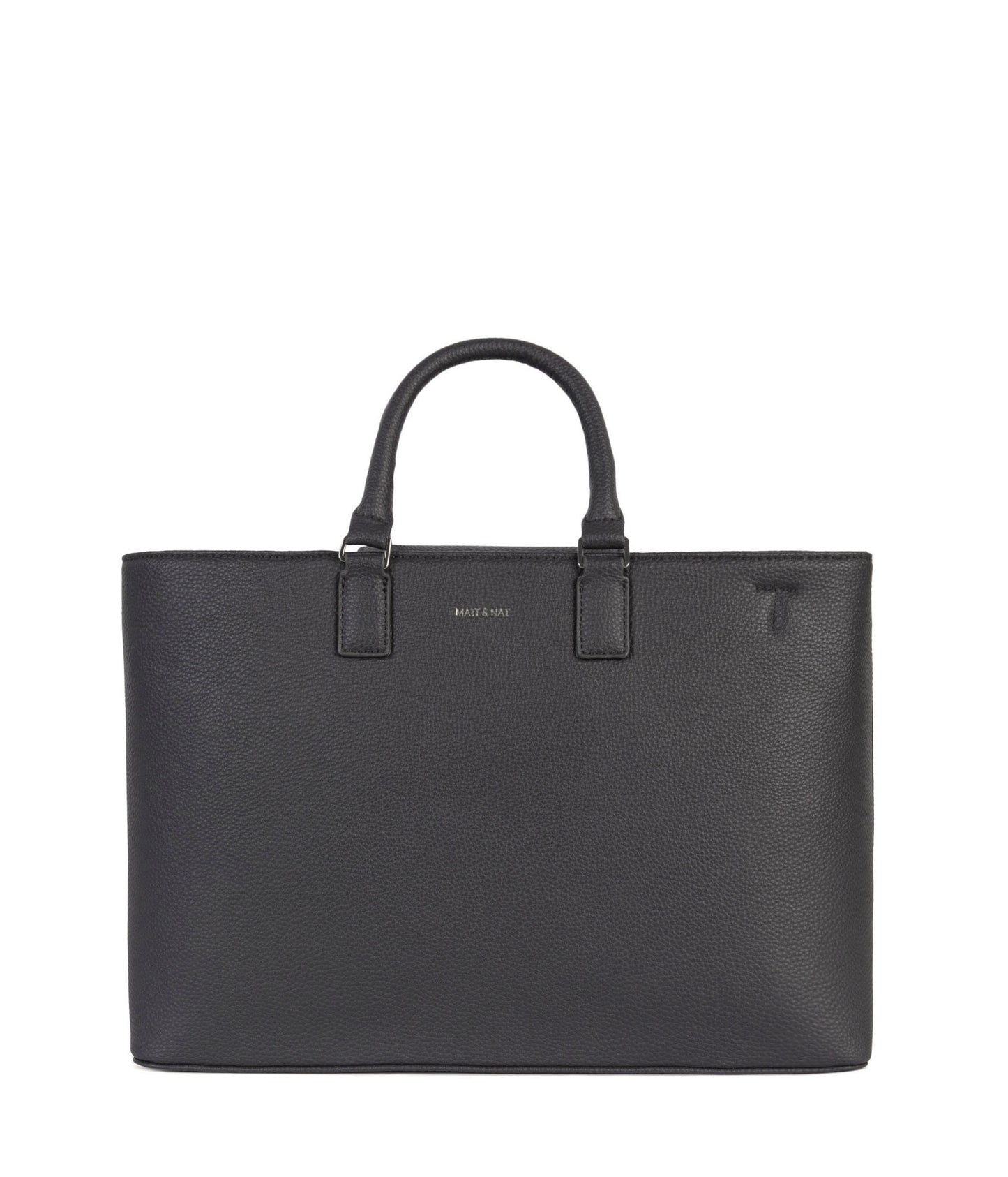 SEVYN Vegan Satchel - Grain | Color: Coal- variant::coal