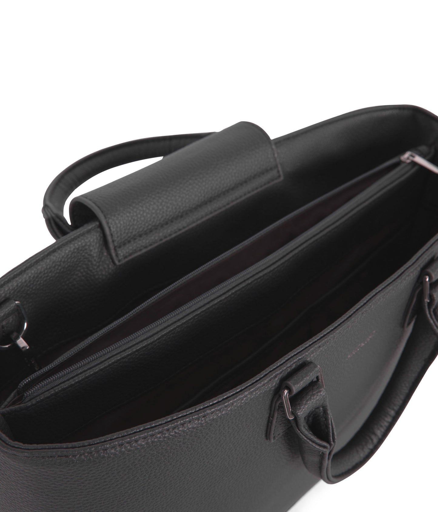 SEVYN Vegan Satchel - Grain | Color: Coal- variant::coal