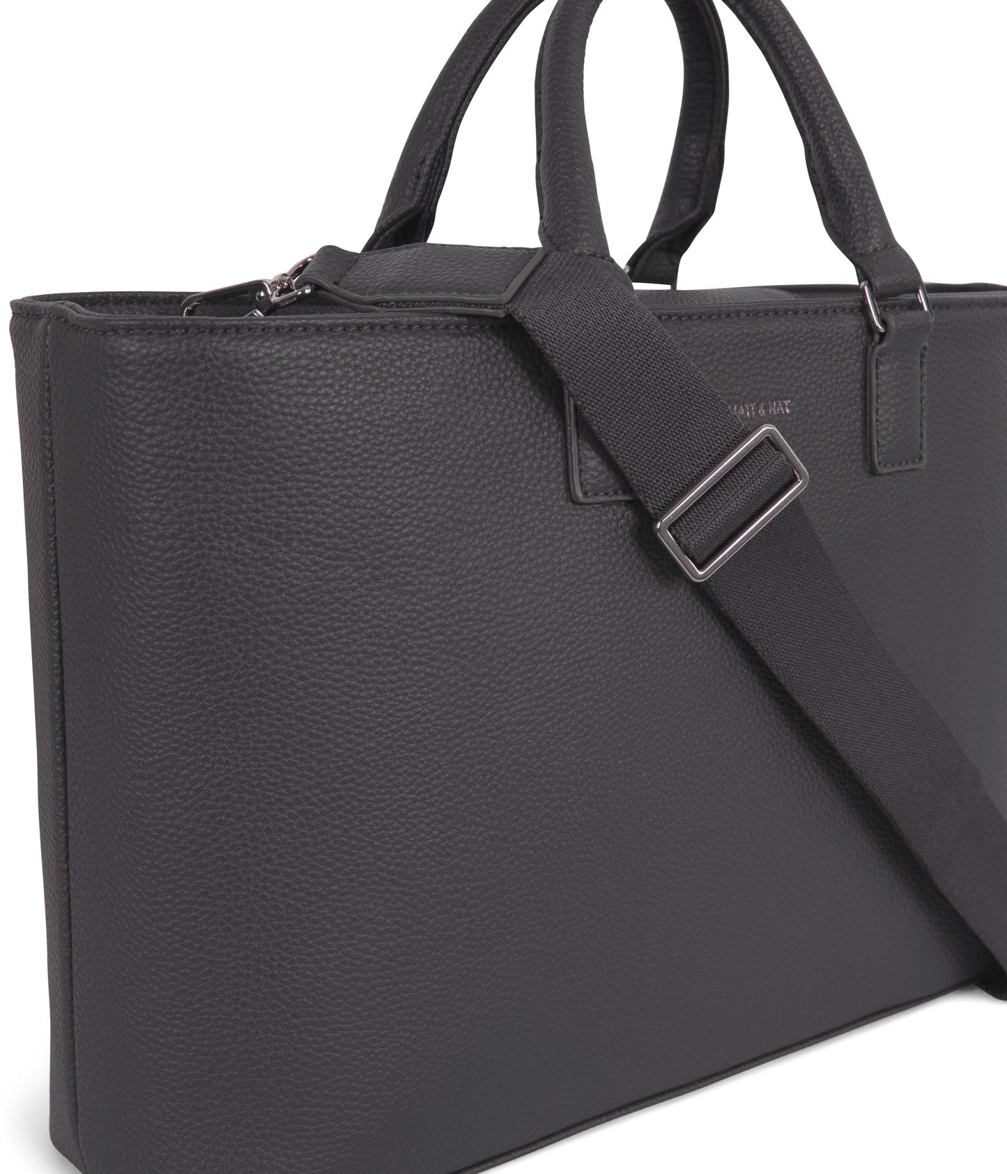 SEVYN Vegan Satchel - Grain | Color: Coal- variant::coal
