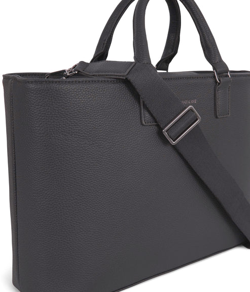 SEVYN Vegan Satchel - Grain | Color: Coal- variant::coal