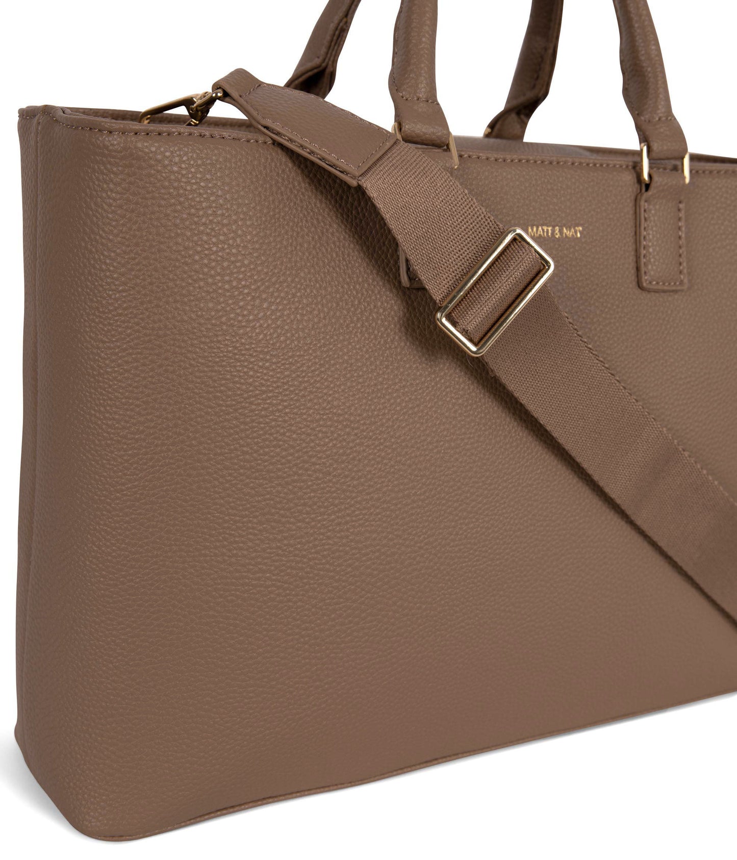 SEVYN Vegan Satchel - Grain | Color: Toffee- variant::toffee