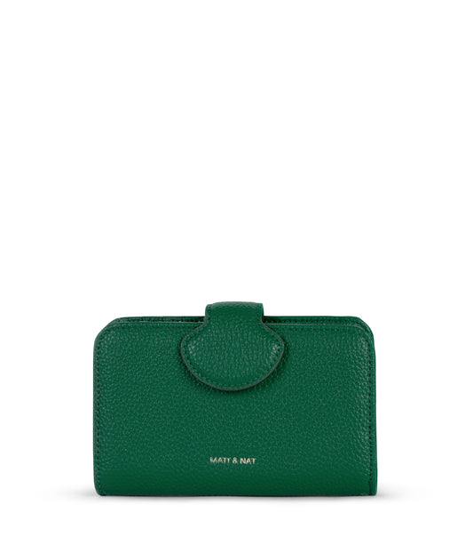 FLOATSM Small Vegan Wallet - Grain | Color: Avocado- variant::avocado
