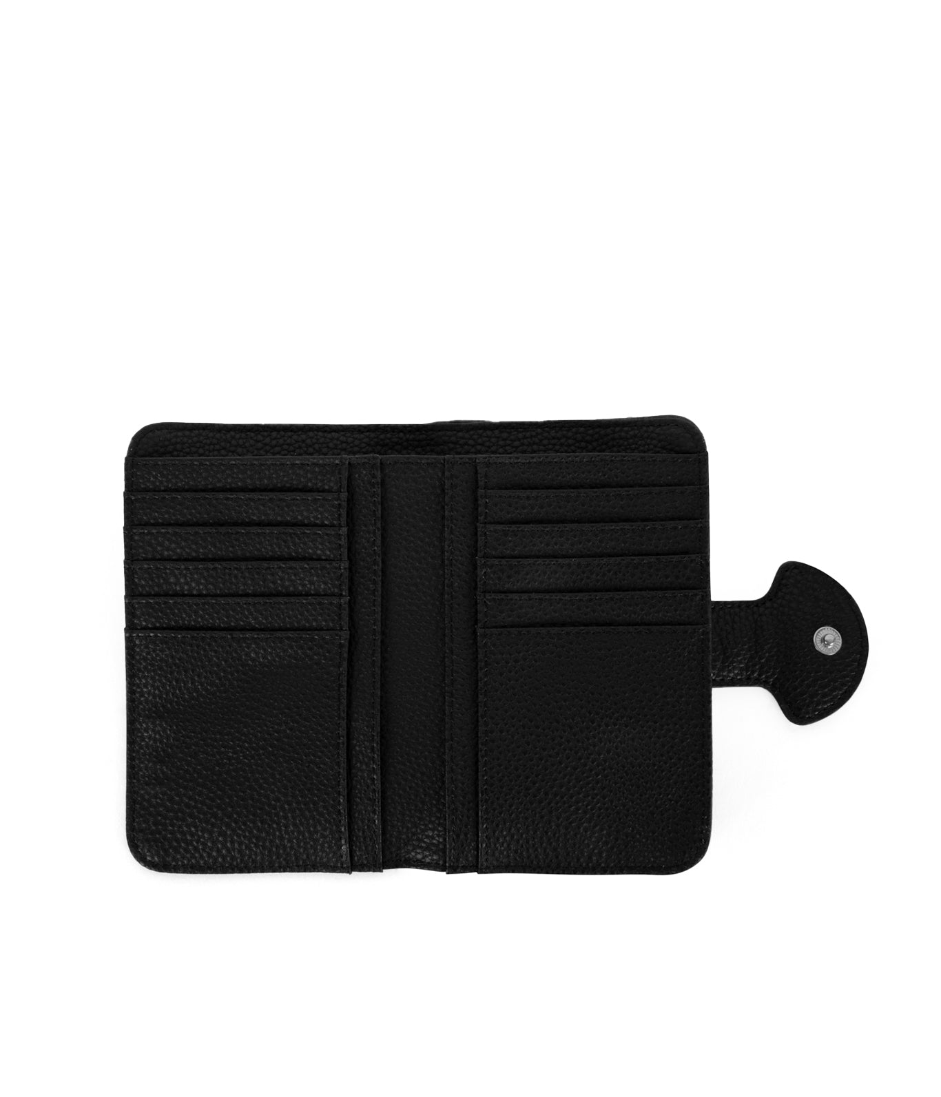 FLOATSM Small Vegan Wallet - Grain | Color: Black - variant::black