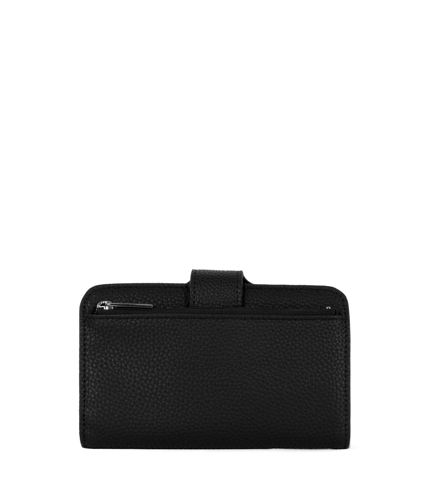 FLOATSM Small Vegan Wallet - Grain | Color: Black - variant::black