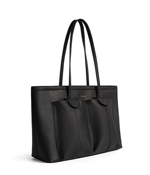 JOS Vegan Tote Bag - Grain | Color: Black - variant::black