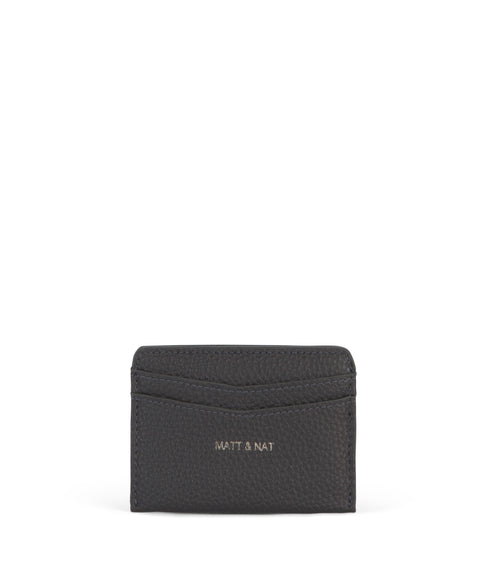 JUNYA Vegan Card Holder - Grain | Color: Coal - variant::coal