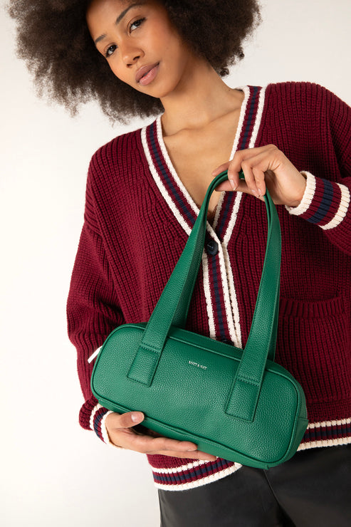 LEMUR Vegan Satchel – Grain | Color: Quartz- variant::quartz