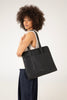 LUSIK Vegan Tote Bag – Grain | Color: Black - variant::black