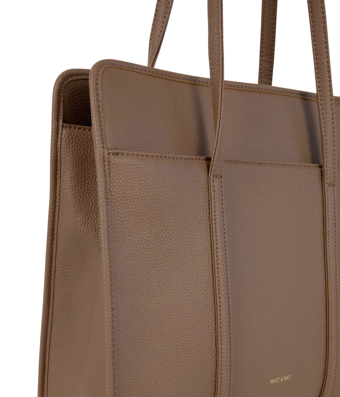 LUSIK Vegan Tote Bag – Grain | Color: Toffee - variant::toffee