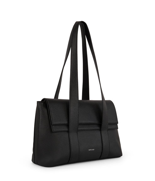 MOLLY Vegan Tote Bag – Grain | Color: Black - variant::black