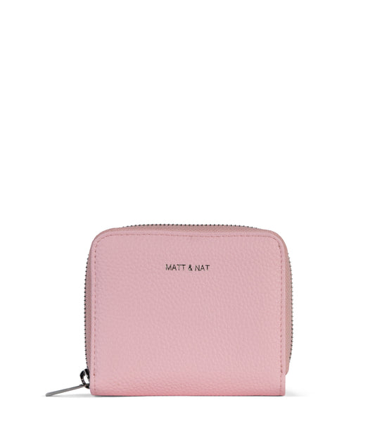 RUE Small Vegan Zip Wallet - Grain | Color: Quartz- variant::quartz