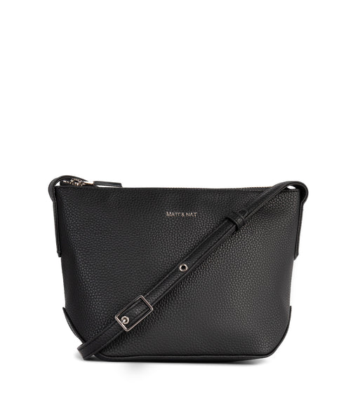 SAM Vegan Crossbody Bag - Grain | Color: Black - variant::black